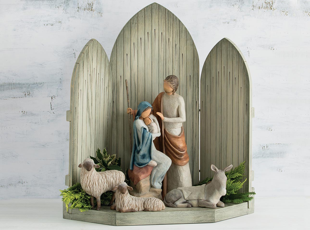 Nativity set willow tree