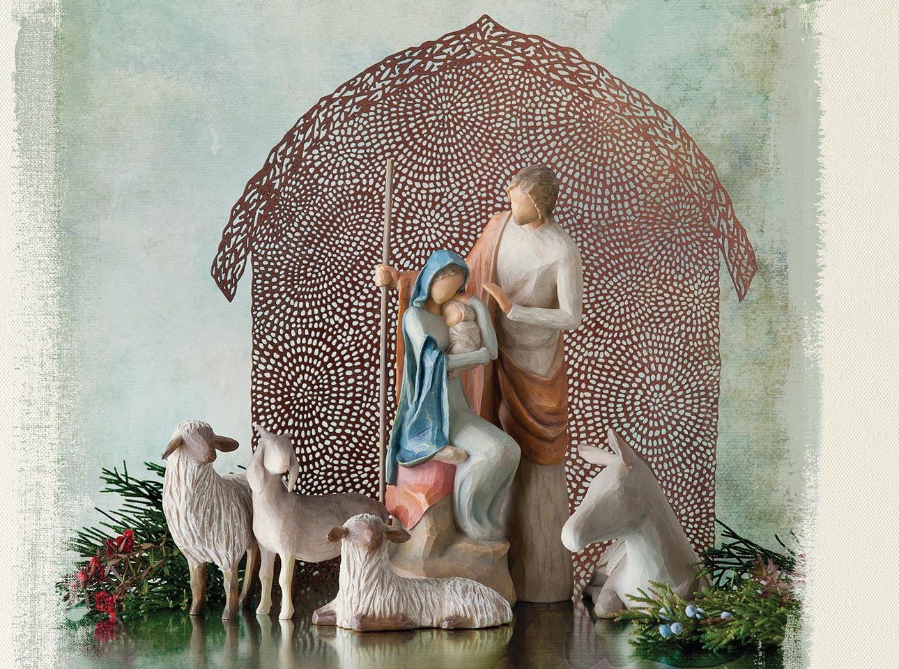 Willow tree nativity set manger at vernon virgil blog