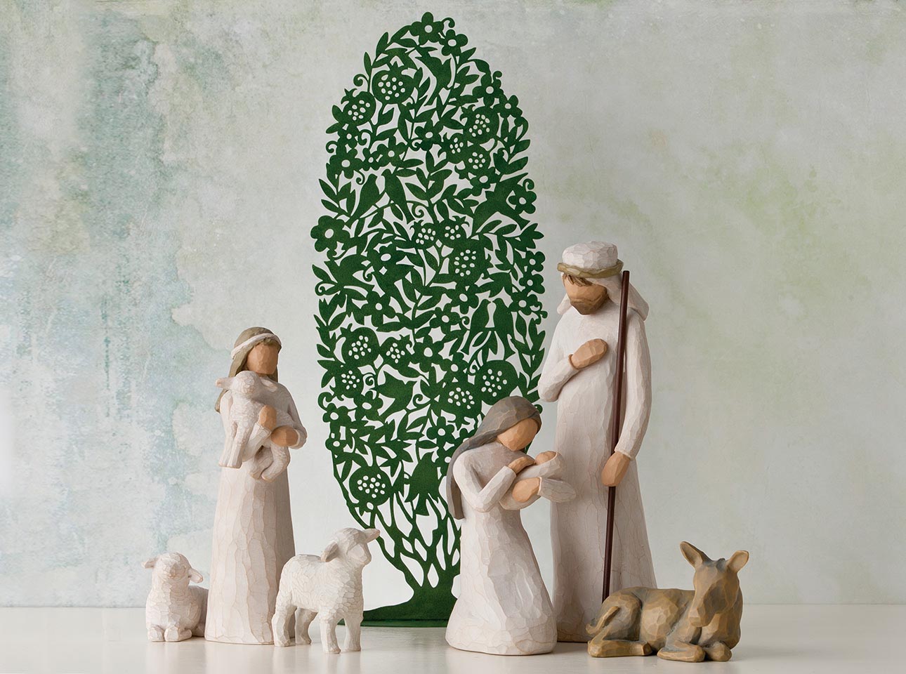 Nativity Set Displays Hand Sculpted Figures Willow Tree